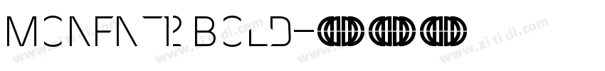 MonFnt12 Bold字体转换 MonFnt12 Bold字体转换